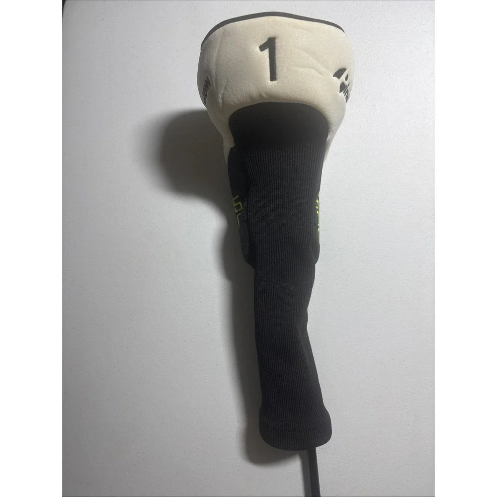New PGX Pinemeadow 500 Driver Wood Headcover Golf Black White Green Stitching